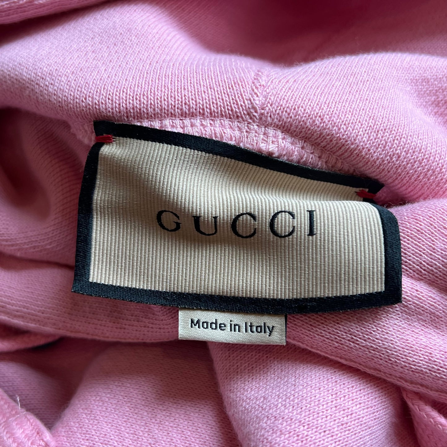 GUCCI Pink Cotton Cherry Gucci Oversized Sweatshirt SZXXS