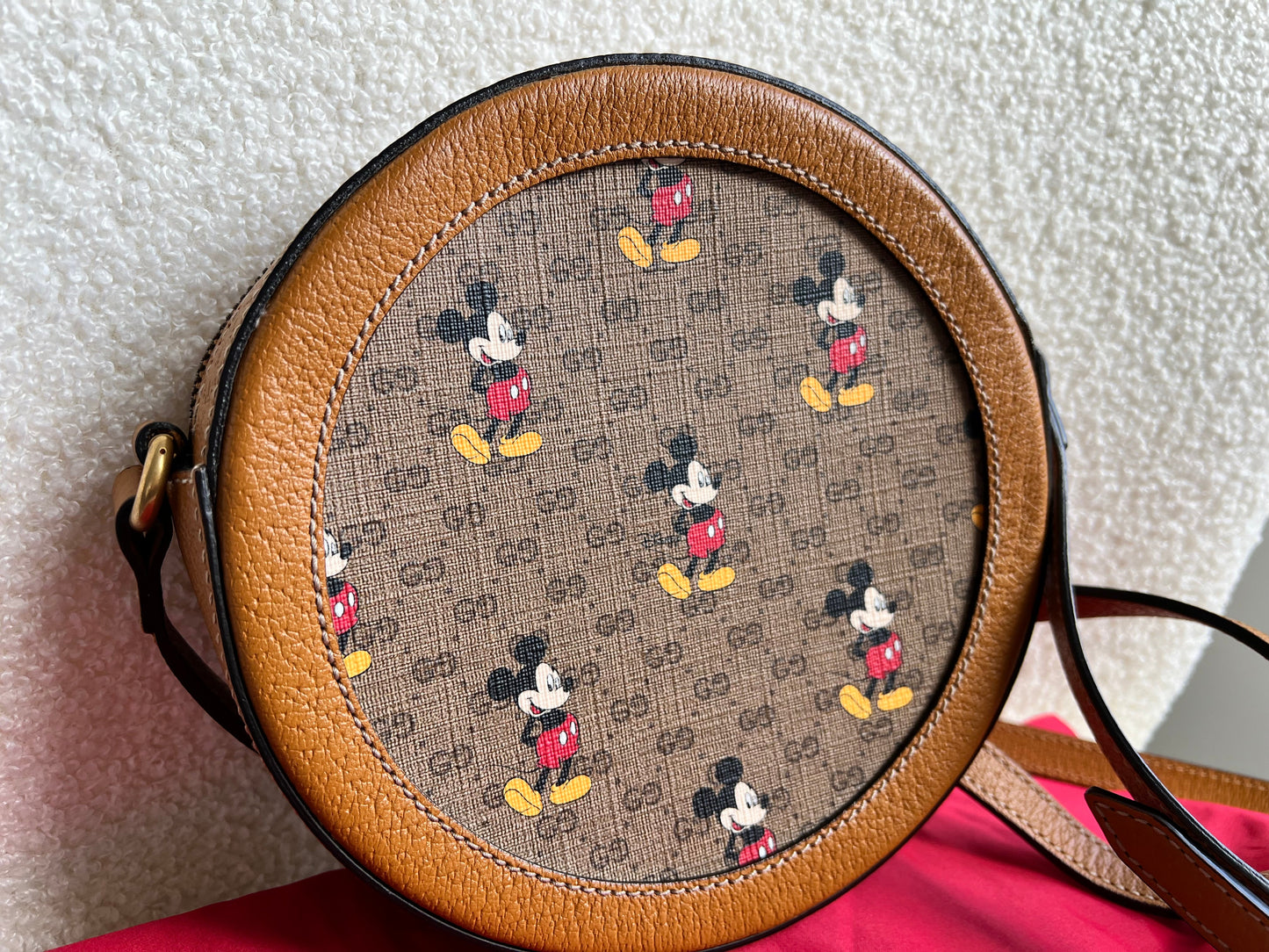 Gucci GG x Disney Mickey Mouse Round Shoulder Bag