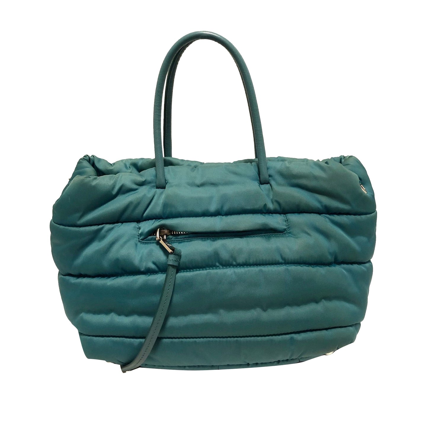 Prada Tessuto Bomber Tote Bag Green Nylon