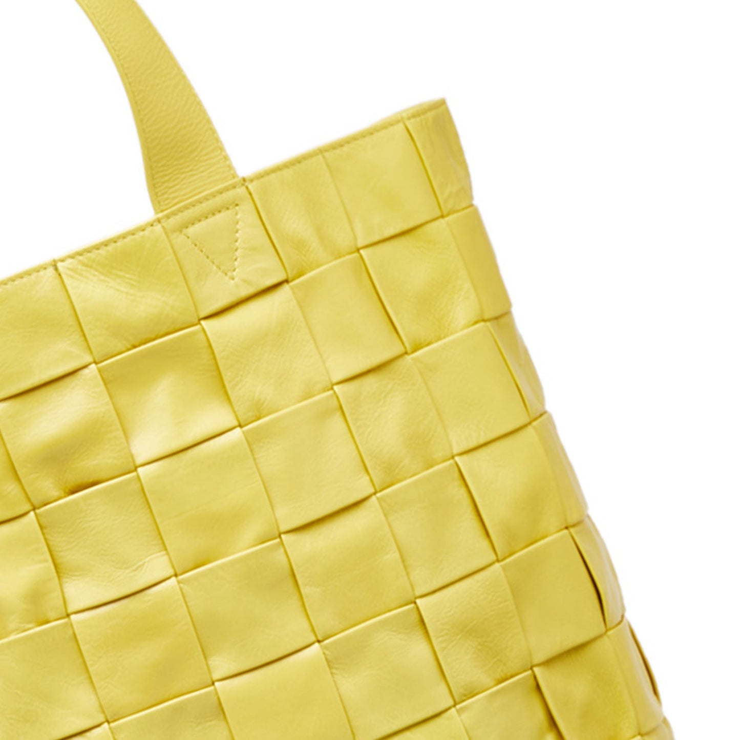 Yellow Bottega Veneta Maxi Intrecciato Cassette Tote Bag