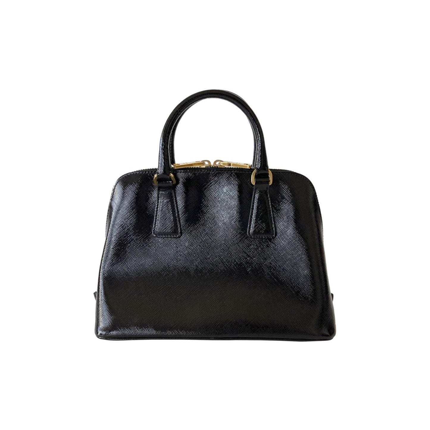 Small Prada Saffiano Vernice Promenade Bag