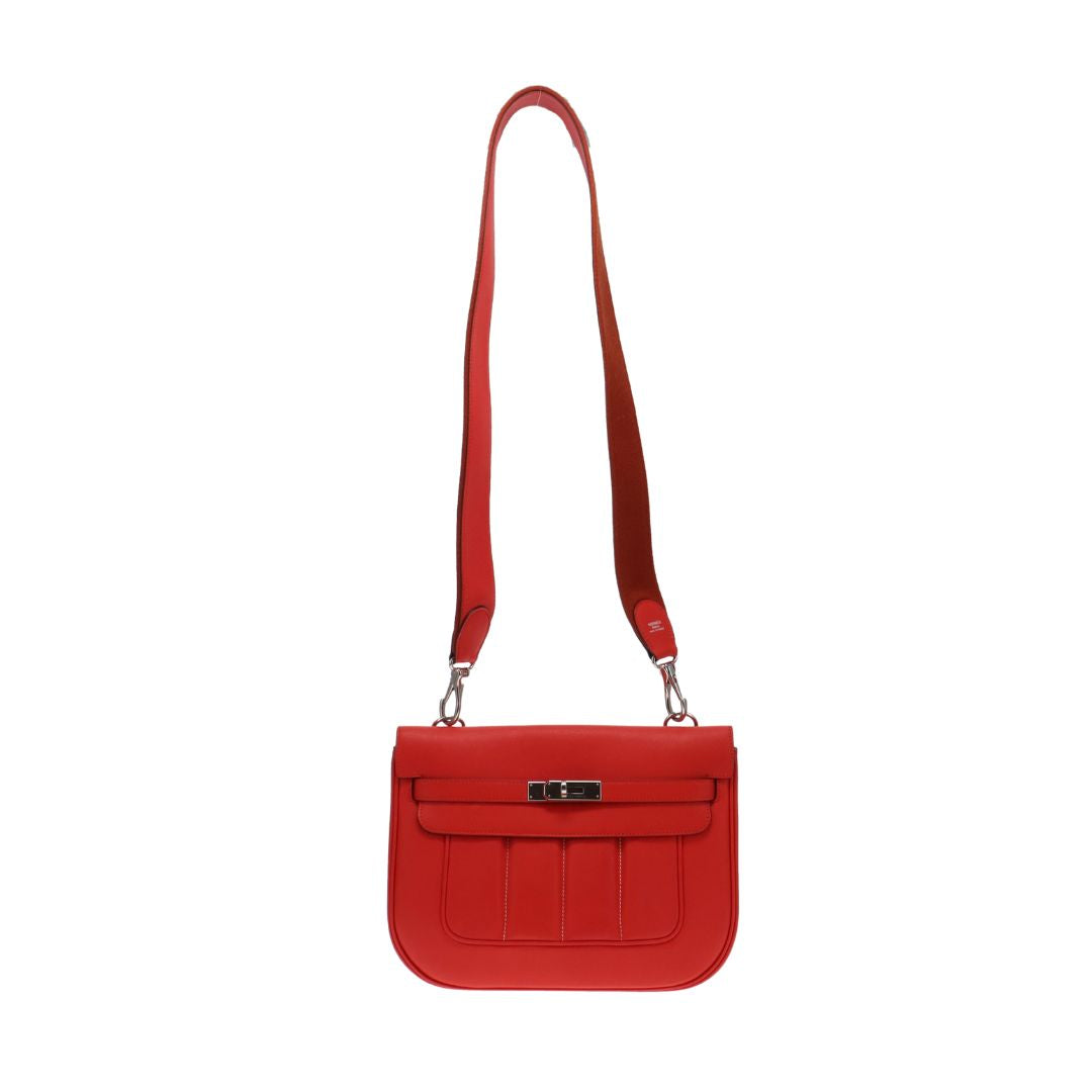 Hermes Red Vermillion Swift Sac Berline 28 2016