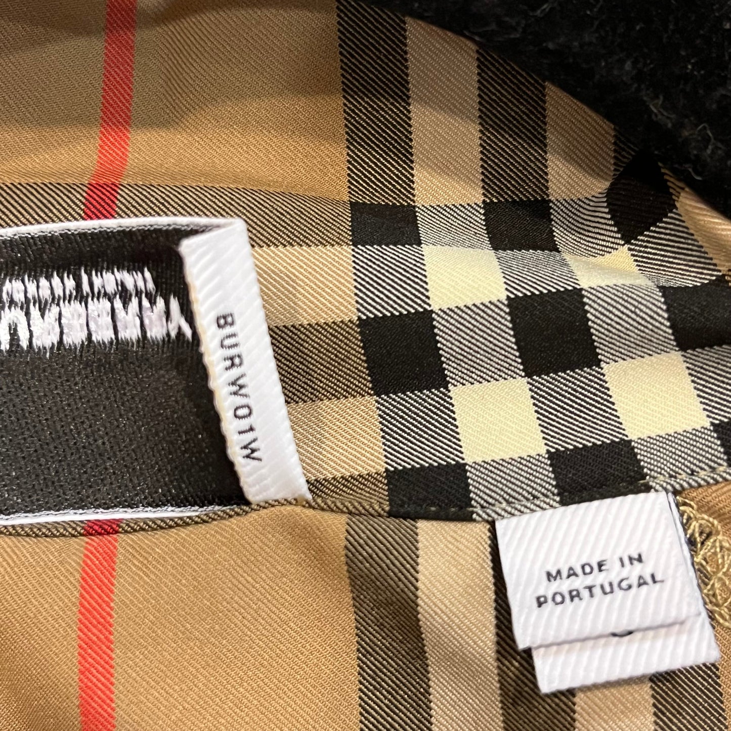 BURBERRY Plaid Print Turtleneck Sz L