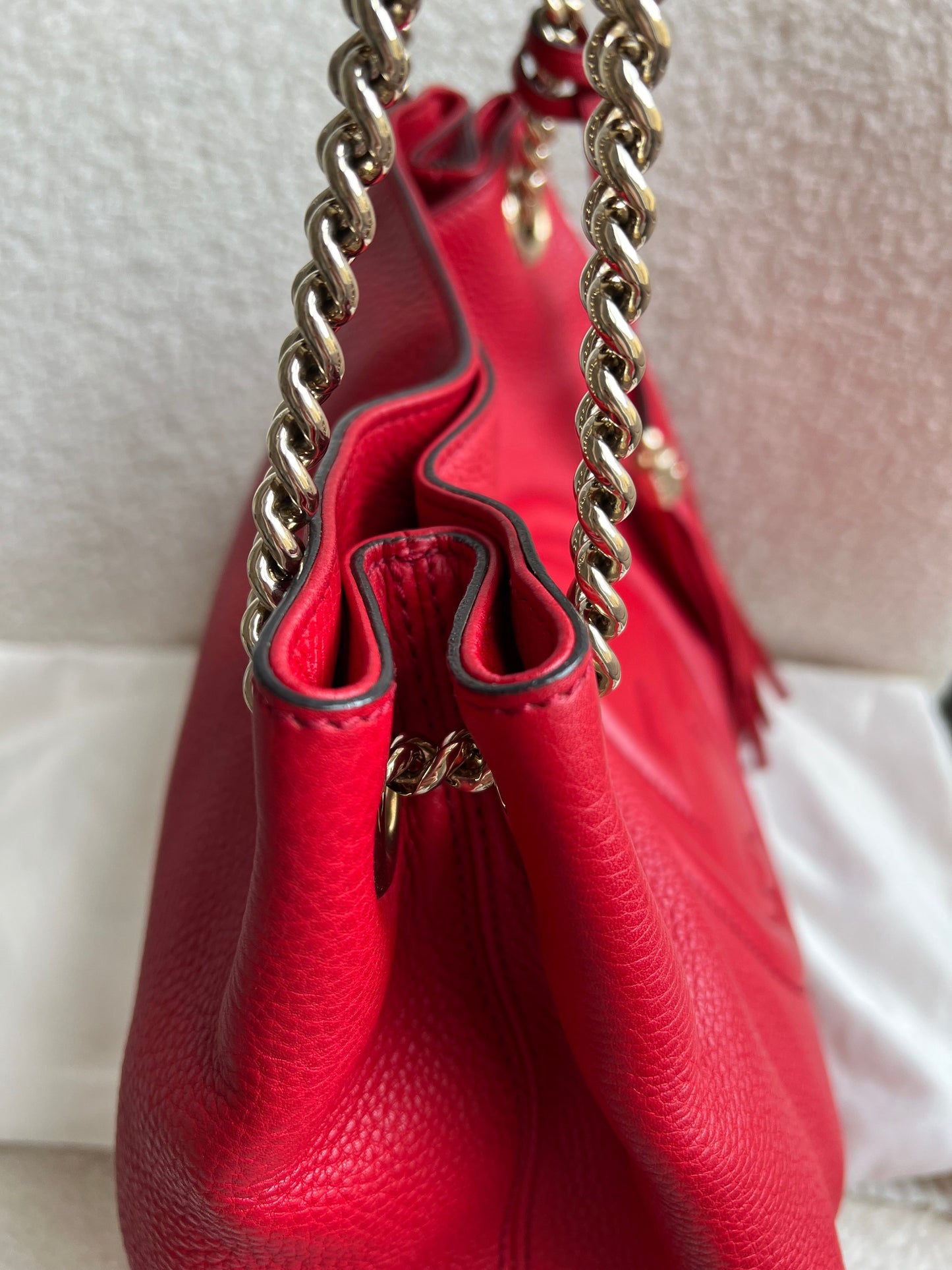 Gucci Red Soho Chain Tote (RRP £1350)