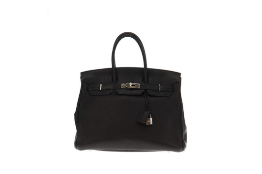 Hermes Black Togo Leather Palladium HW Birkin 35