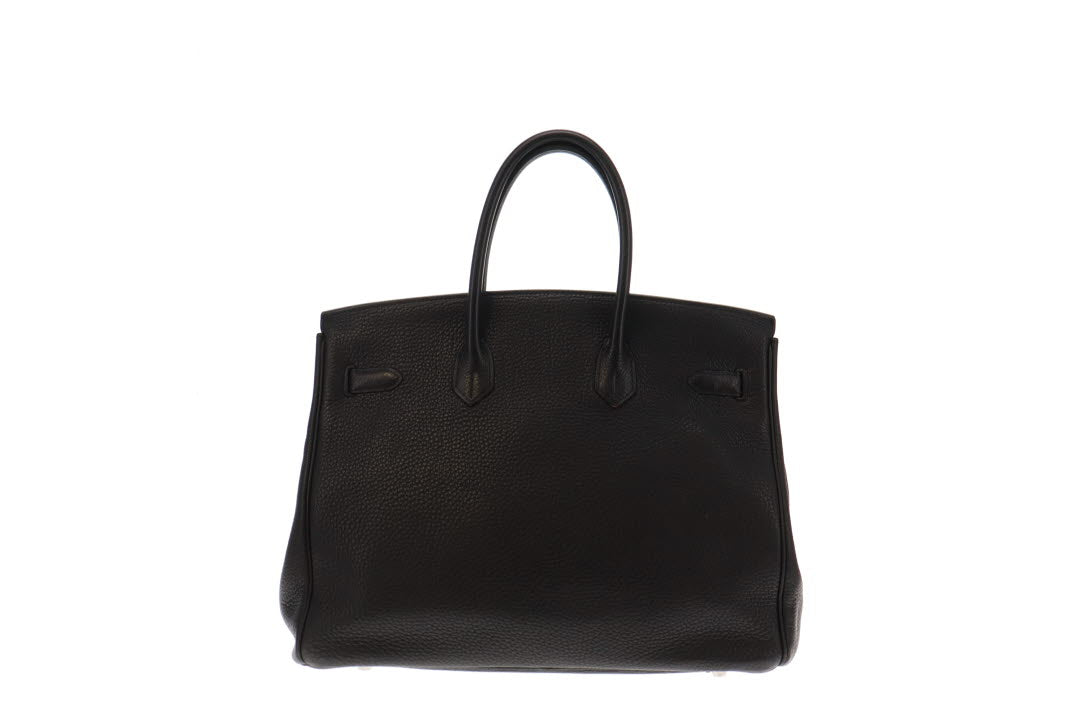 Hermes Black Togo Leather Palladium HW Birkin 35