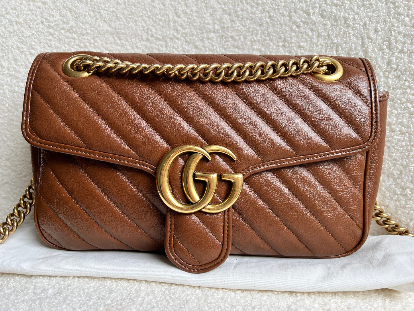 Gucci GG Brown Marmont Small Shoulder Bag (RRP £1800)