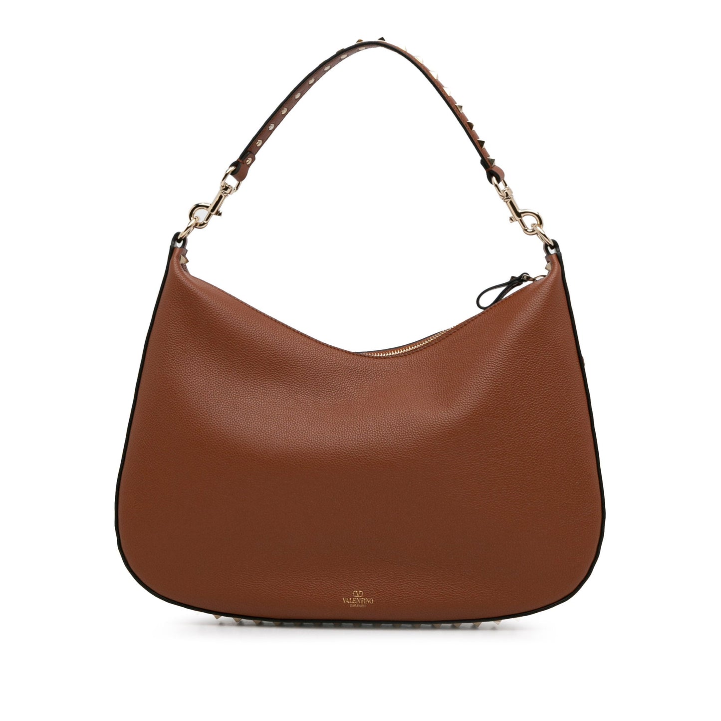 Valentino Rockstud Shoulder Bag Brown