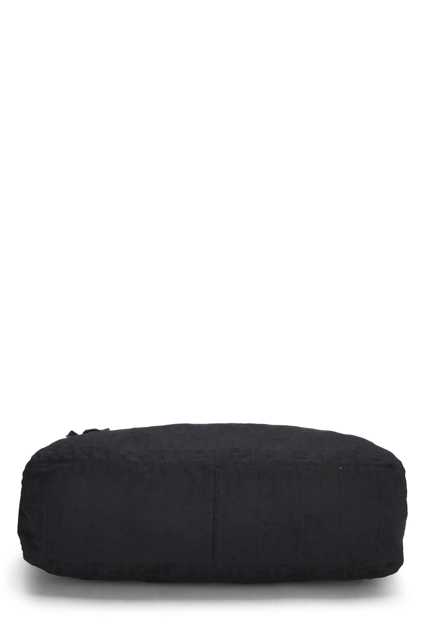 Fendi,  Black Zucca Canvas Messenger Bag, Black