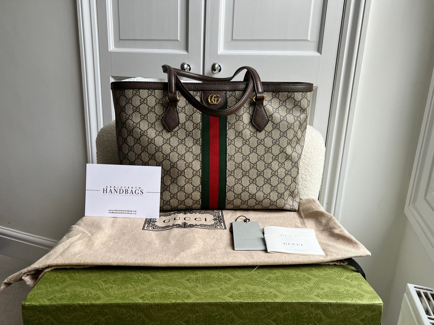 Gucci Ophidia GG Supreme Medium Tote (RRP £1310)