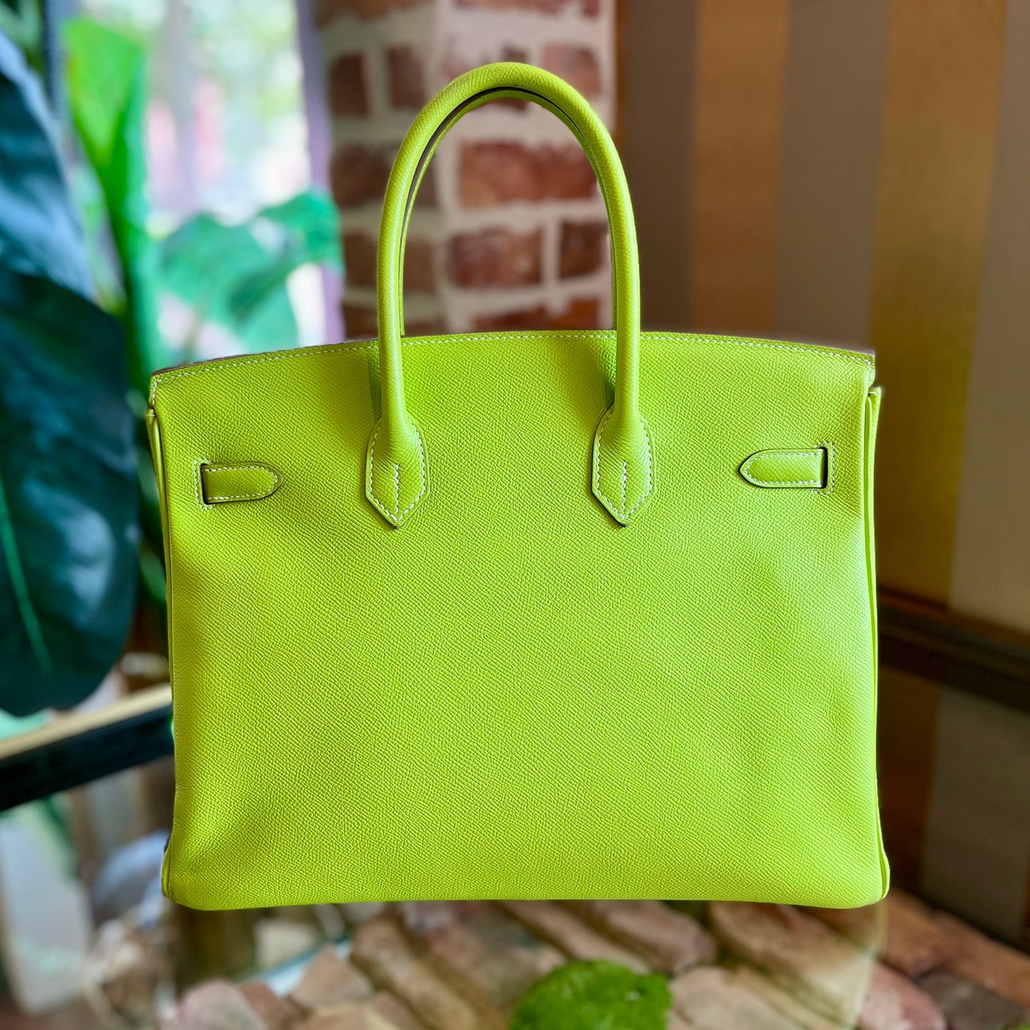 HERMES  Kiwi Candy Epsom Birkin 35