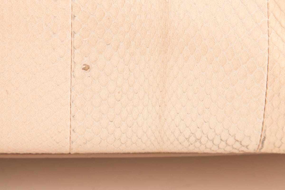 Fendi Beige Peekaboo Snake Skin Bag