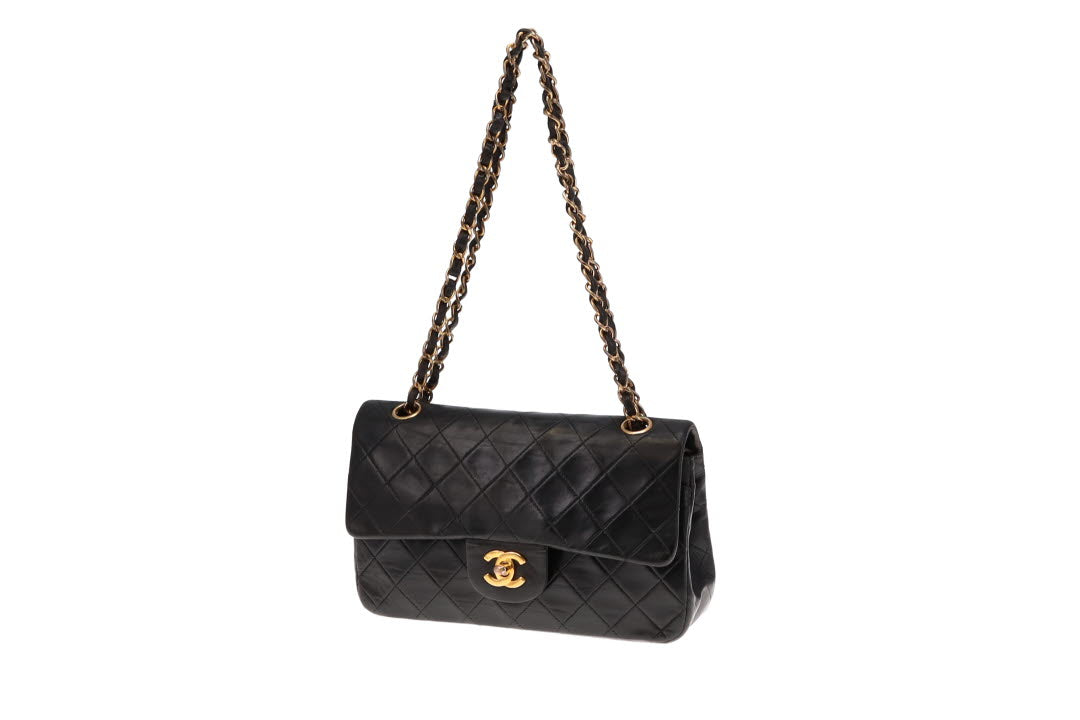 Chanel Black Classic Small Double Flap Bag (3 series) 1994/96