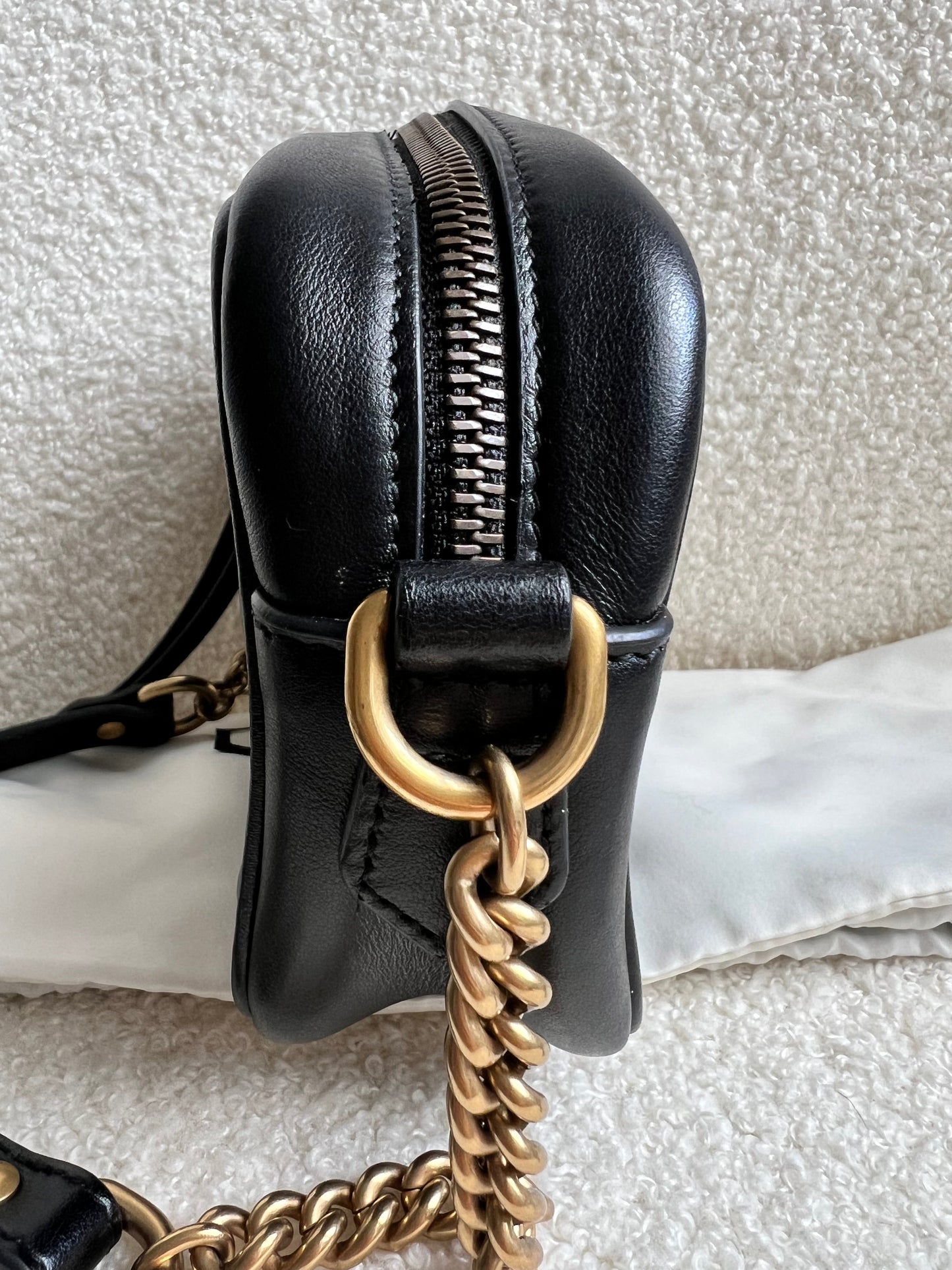 Gucci GG Black Marmont Mini Shoulder Bag (RRP £1,160)