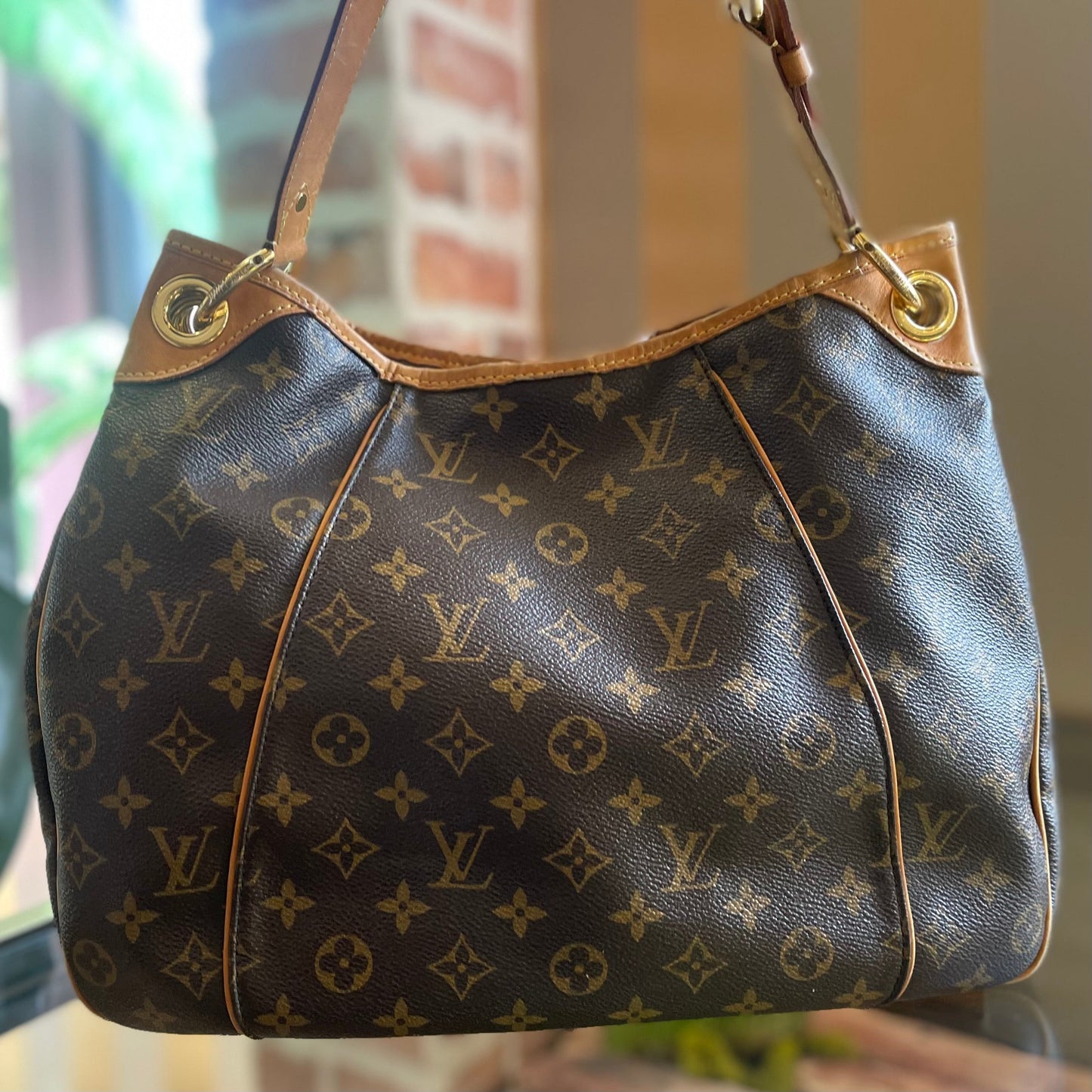 LOUIS VUITTON Galliera PM Brown Monogram Canvas