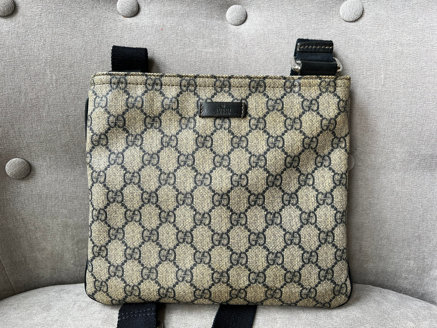 Gucci GG Canvas Slim Messenger Bag