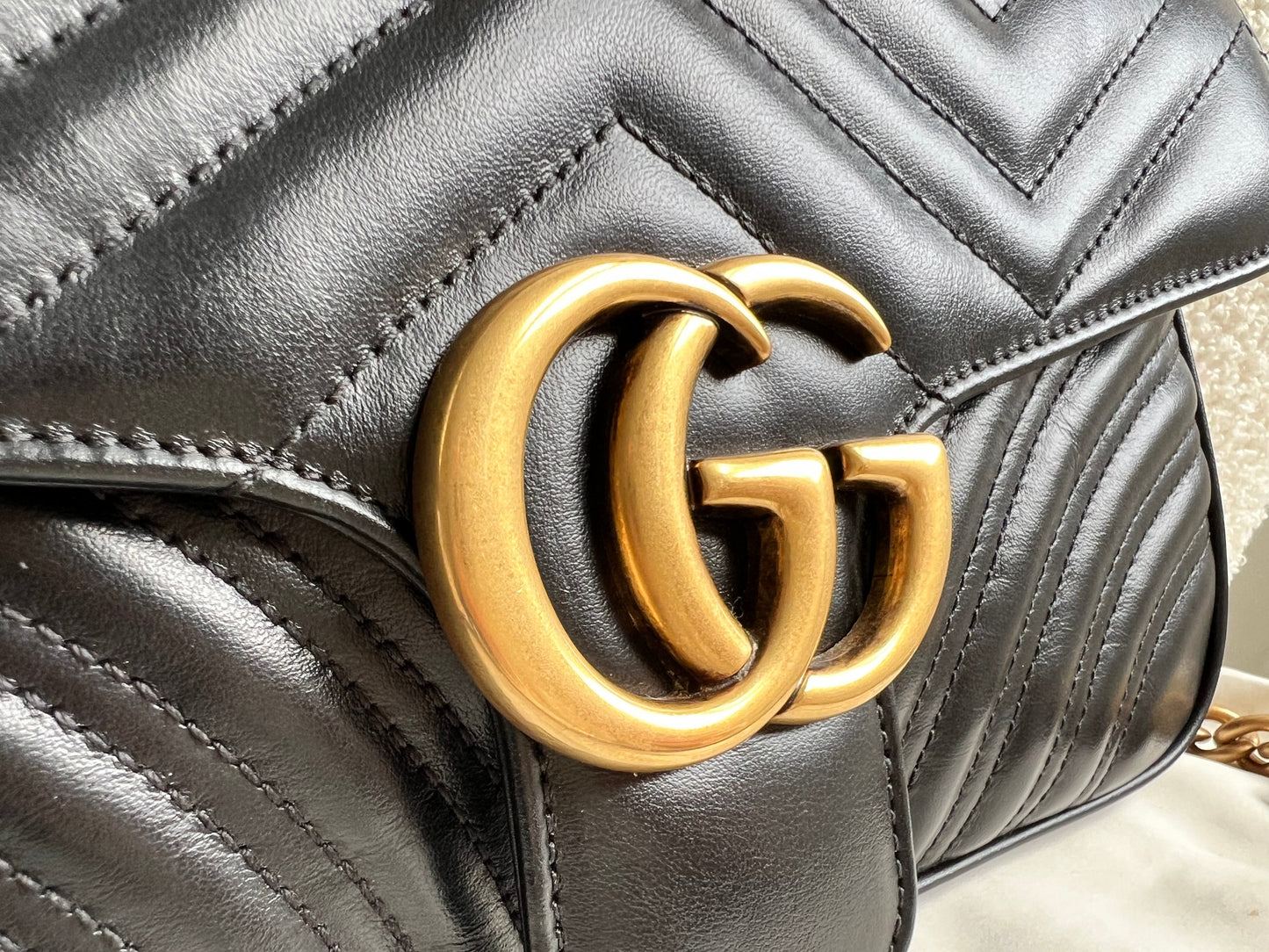 Gucci GG Black Marmont Small Shoulder Bag (RRP £1800)