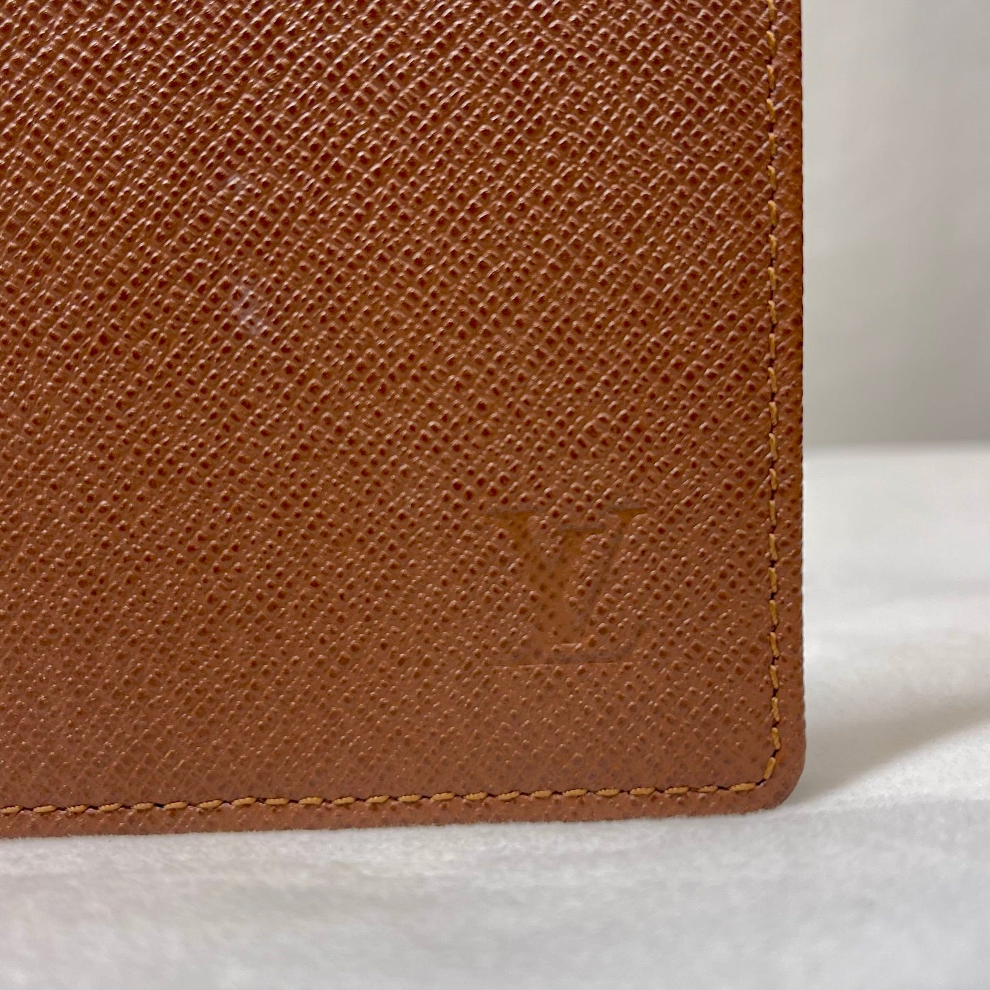 TS3695 LOUIS VUITTON Brown Taiga Men's Wallet Set