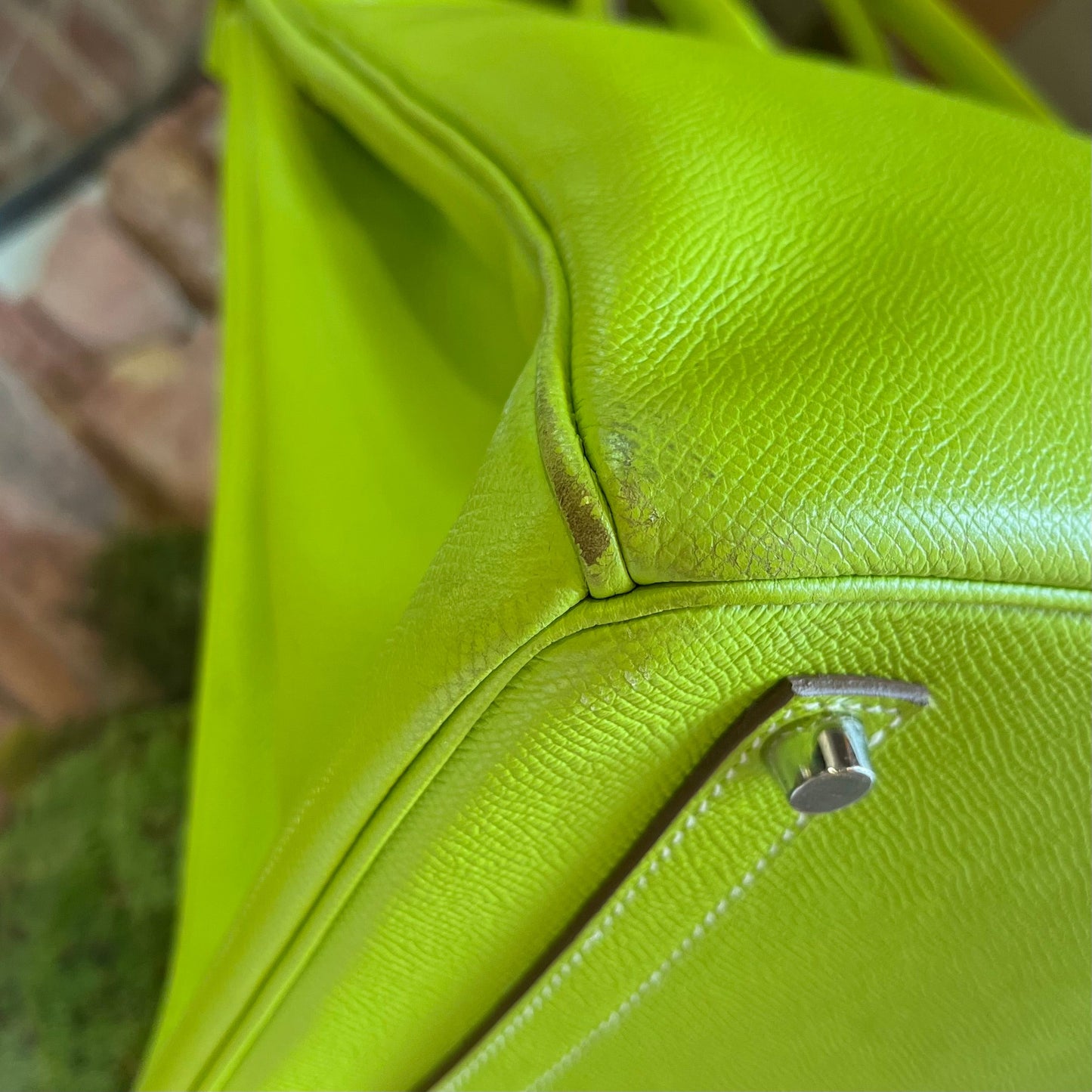 HERMES  Kiwi Candy Epsom Birkin 35