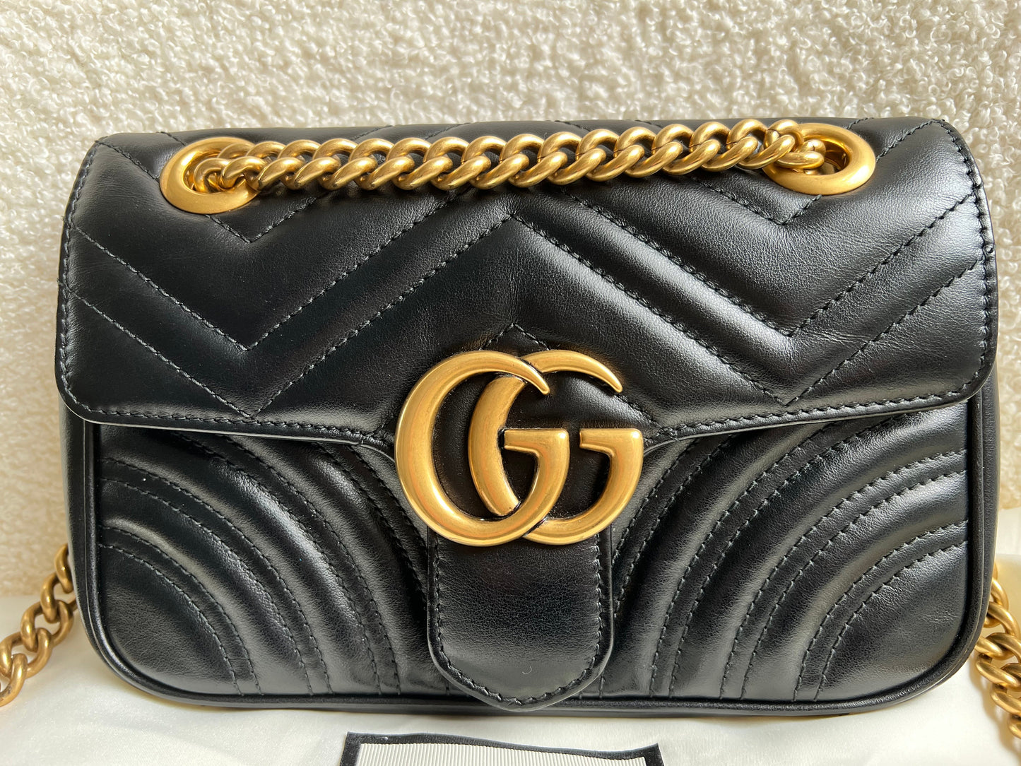 Gucci GG Black Marmont Mini Shoulder Bag (RRP £1,700)