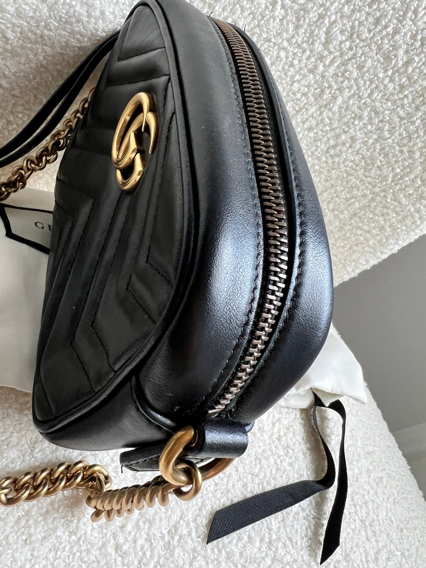 Gucci GG Black Marmont Mini Shoulder Bag (RRP £1,160)