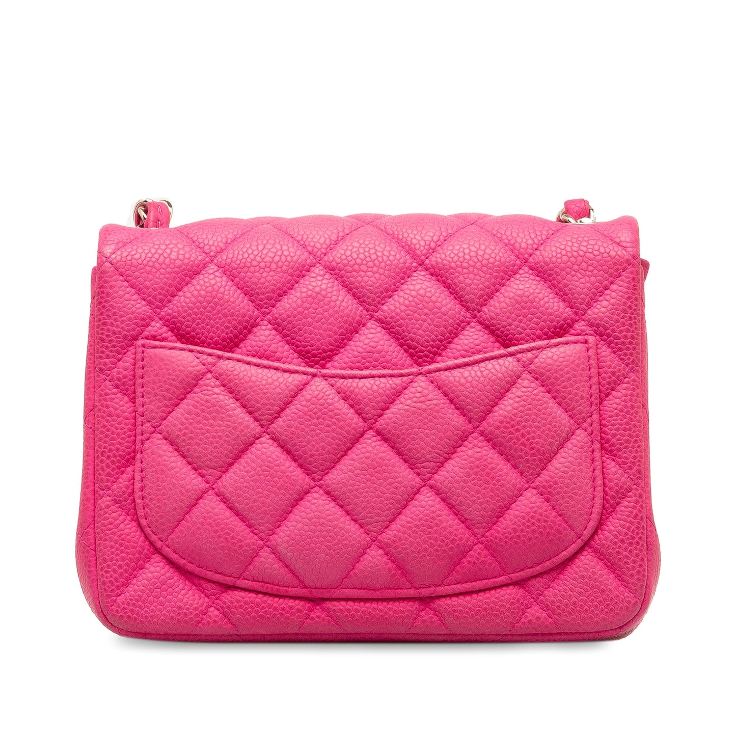 Chanel Classic Single Flap Mini Square Pink Caviar Gold