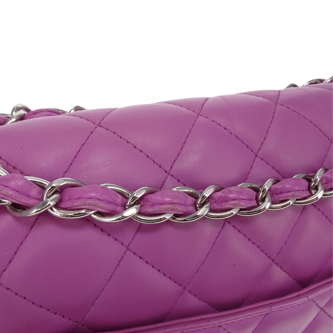 Chanel Pink Maxi Double Flap 14 Series