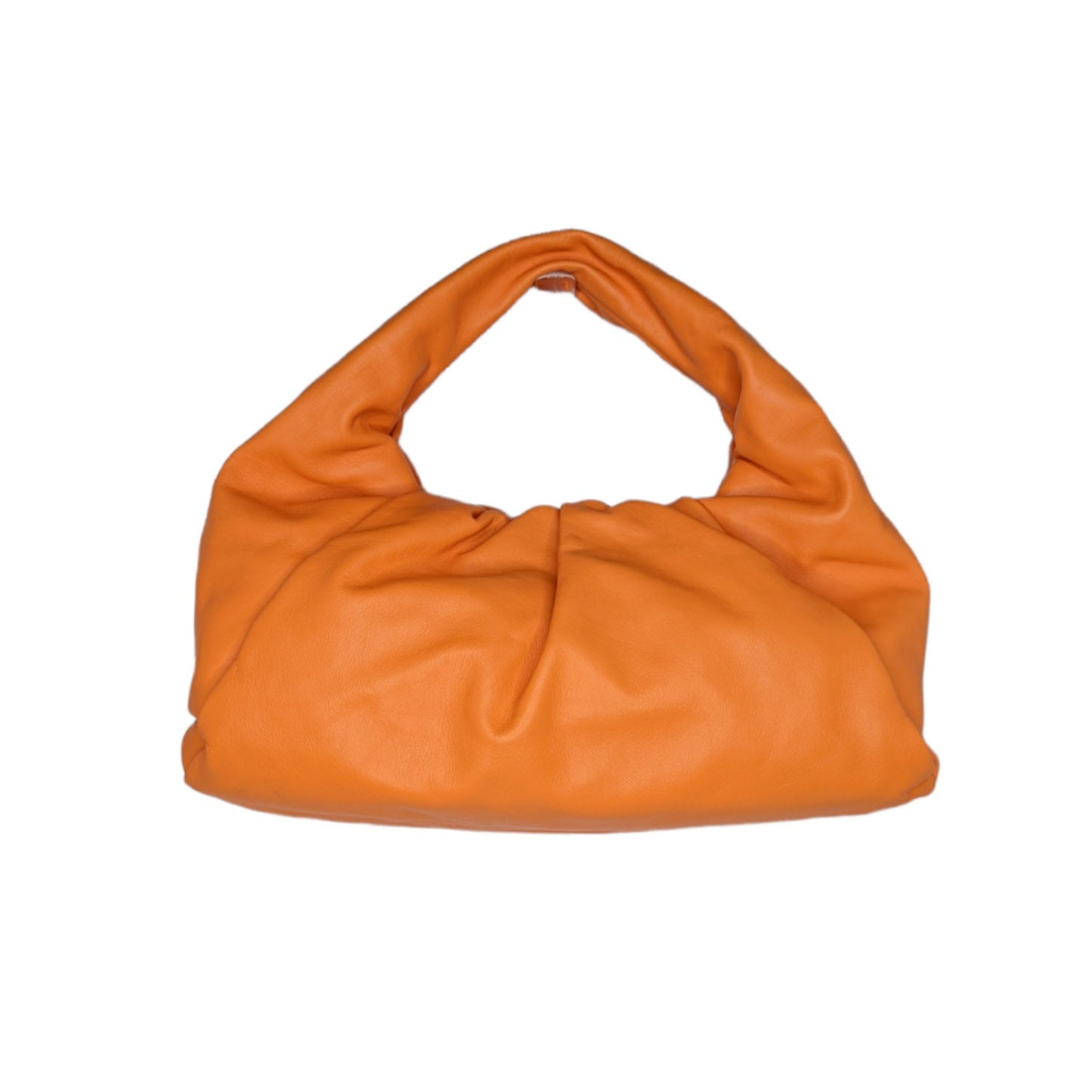 Bottega Veneta Light Orange Calfskin The Shoulder Pouch