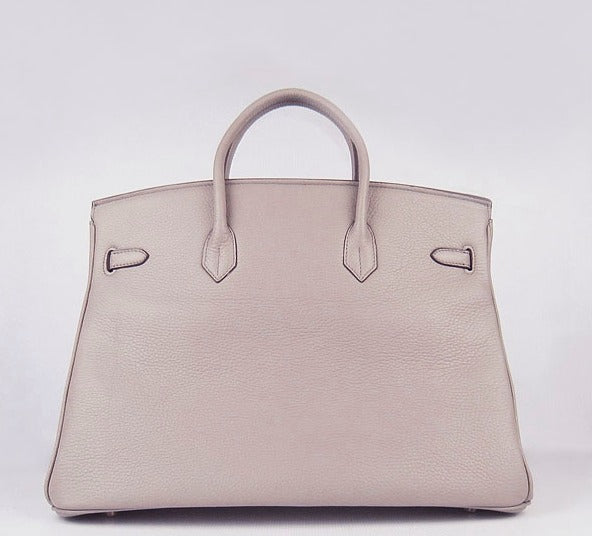 Hermes Birkin 35CM Togo Leather Handbags 6099 grey golden