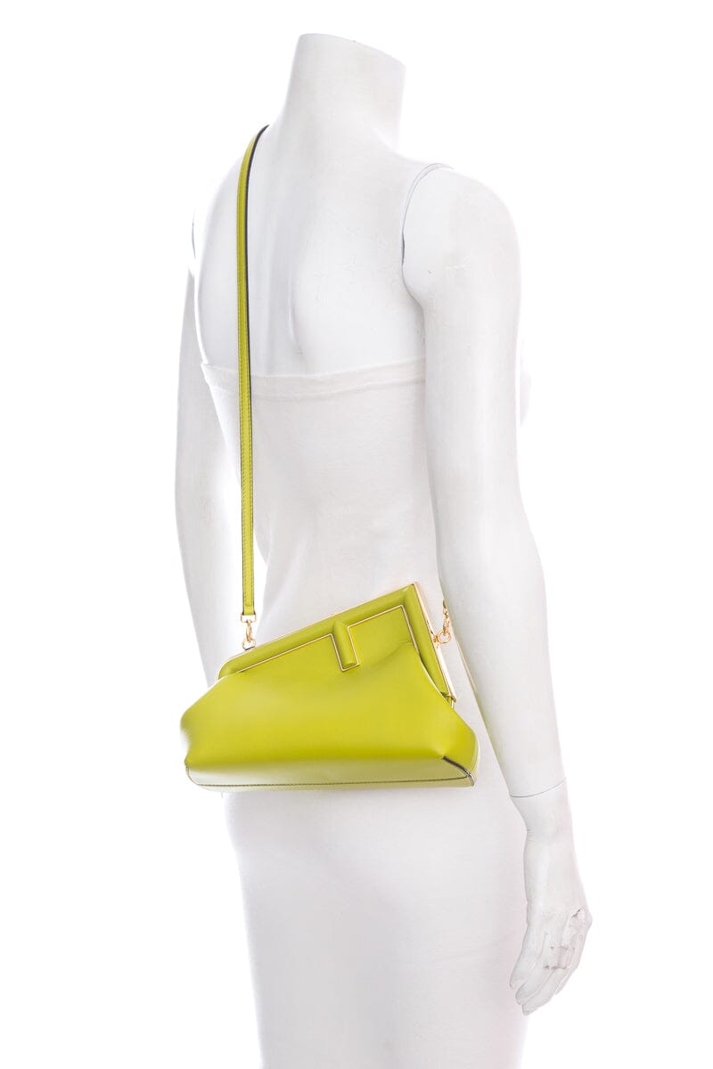 Fendi Lime First Midi Handbag (Small)