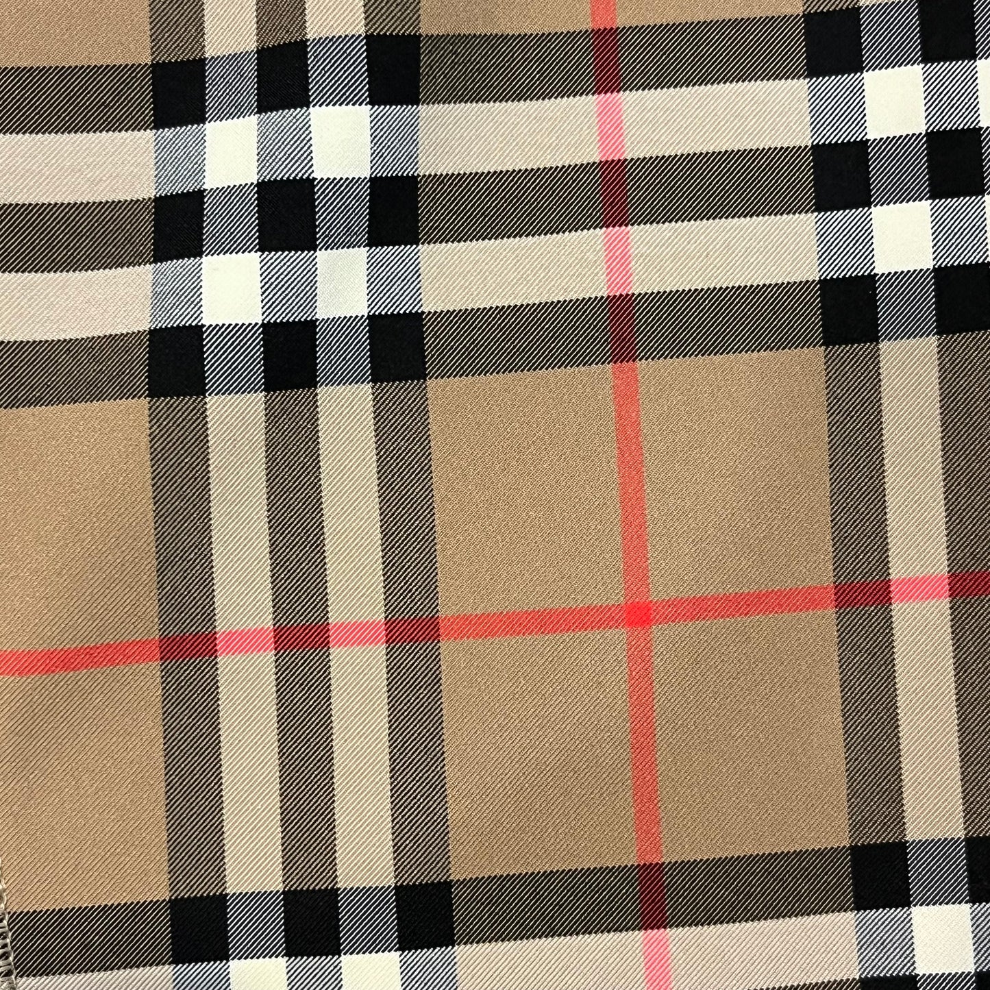 BURBERRY Plaid Print Turtleneck Sz L