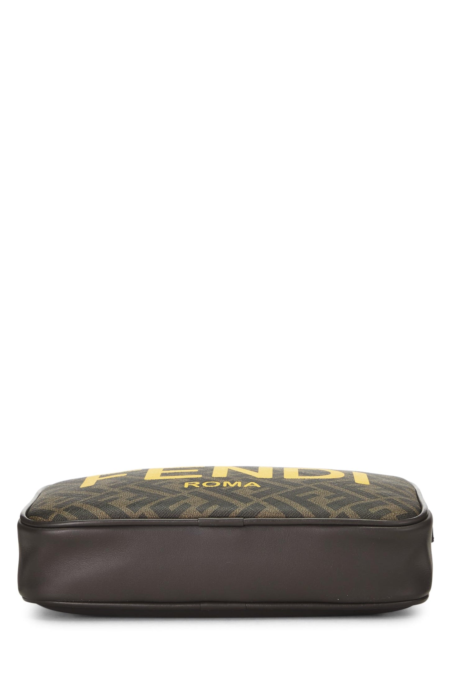 Fendi,  Brown Coated Canvas Logo Camera Case, Brown