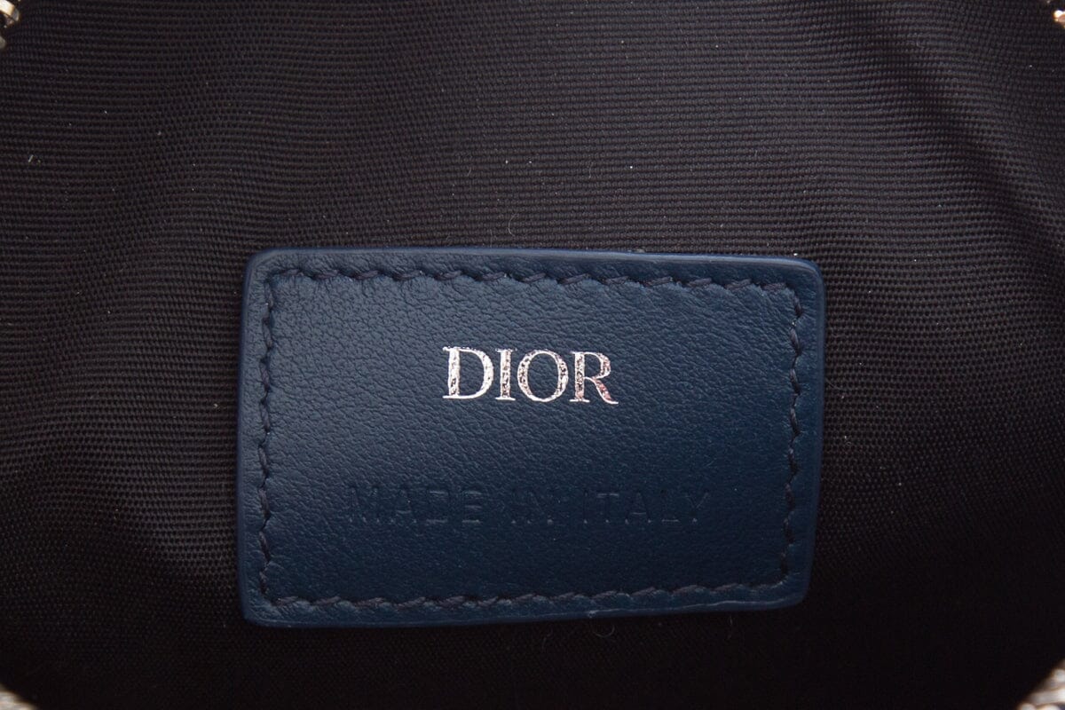 Dior Navy Calfskin Perforated Cross-Body