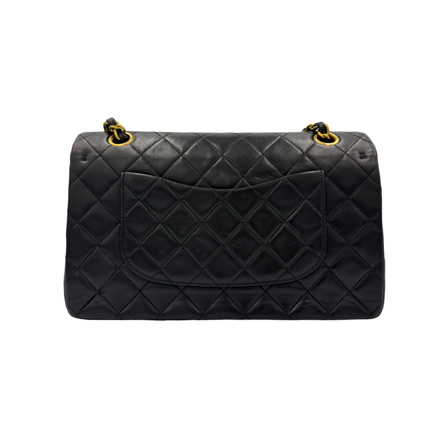 Chanel Classic Double Flap Medium Black Lambskin Gold