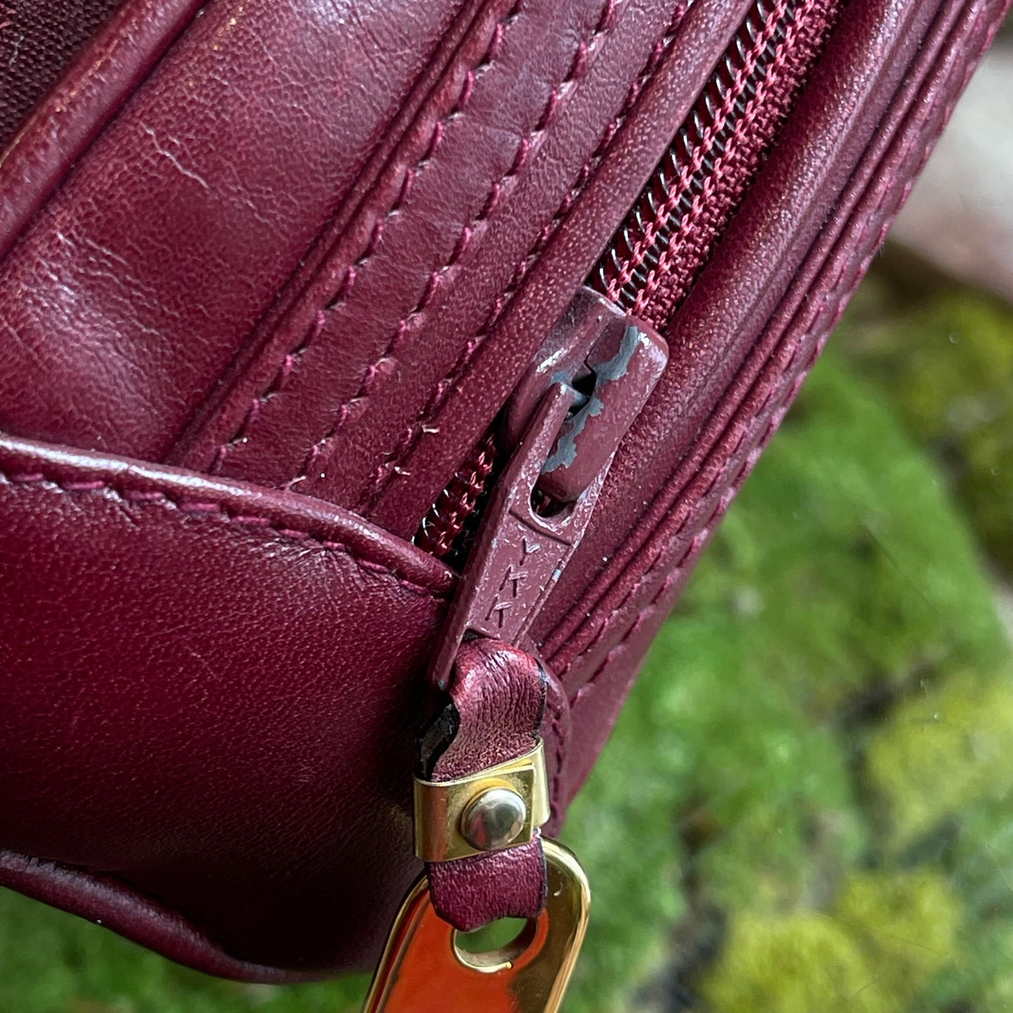 GUCCI Micro Guccisima GG Web Burgundy Crossbody