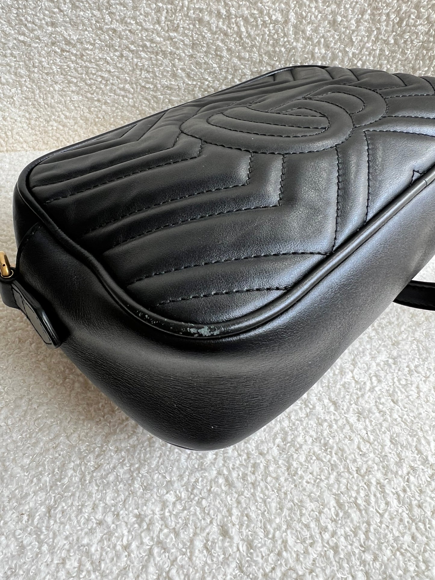 Gucci GG Black Marmont Small Shoulder Bag (RRP £1340)