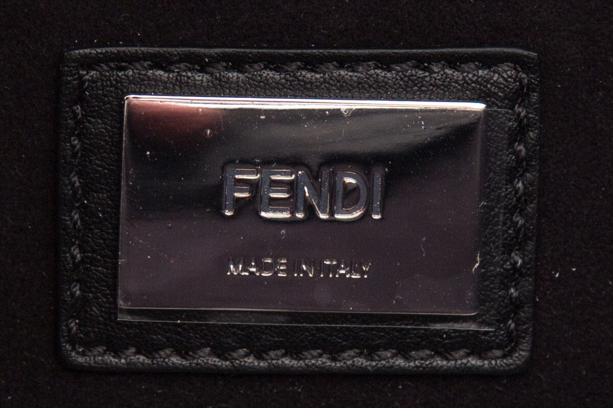 Fendi Black & Snakeskin Large Peak-A-Boo Handbag