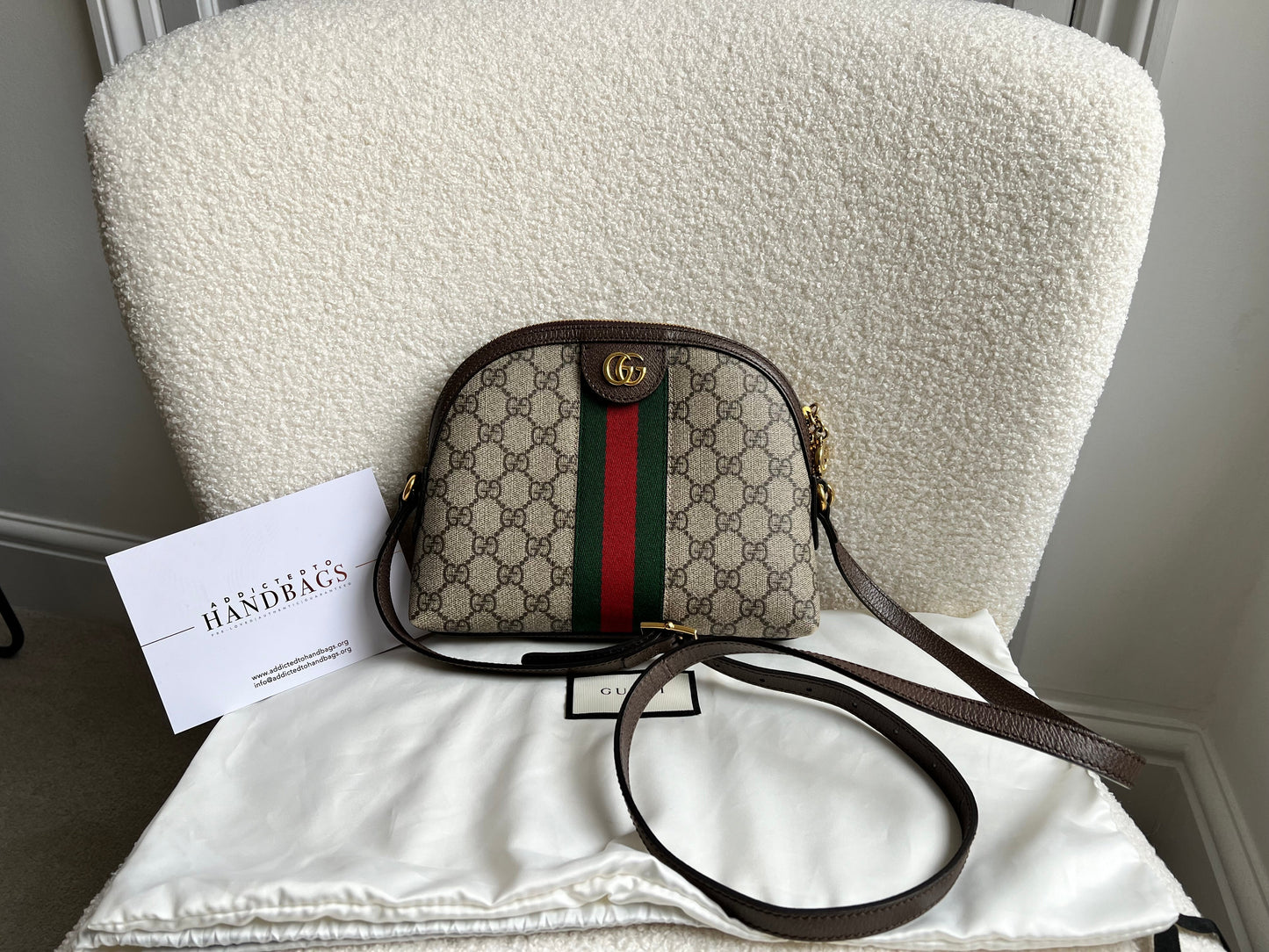 Gucci Ophidia GG Supreme Rounded Top Shoulder Bag (RRP £1,340)