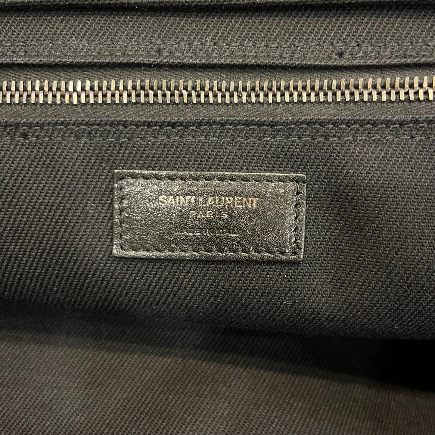 SAINT LAURENT Rive Gauche Canvas Tote