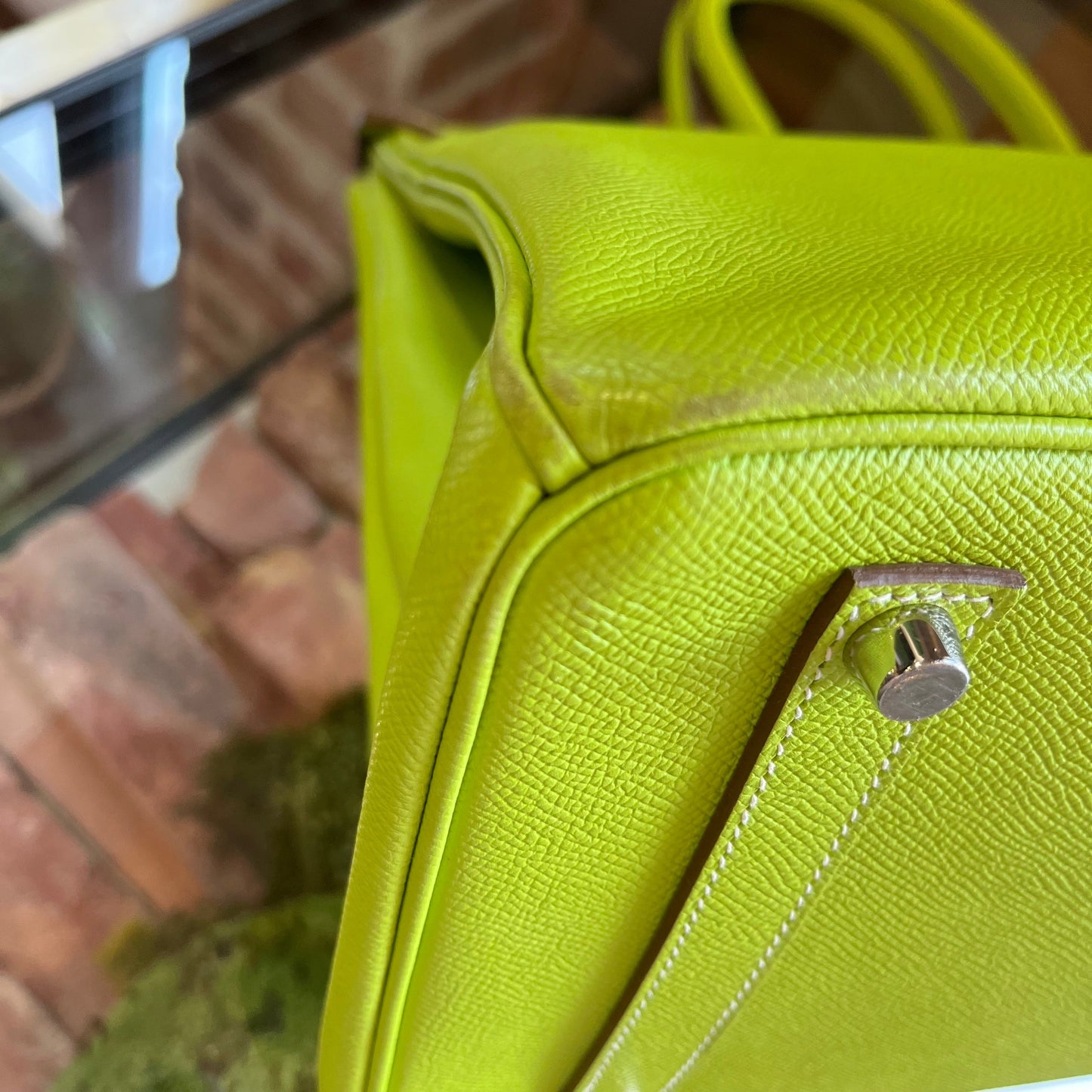 HERMES  Kiwi Candy Epsom Birkin 35