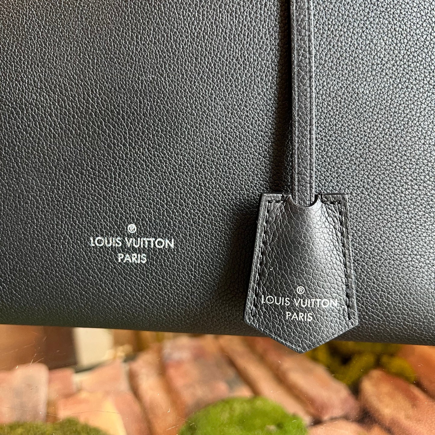 LOUIS VUITTON Lockme Go Black Calfskin Tote Bag TS