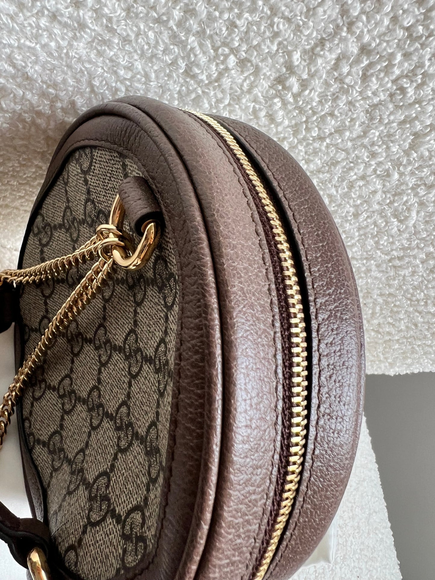 Gucci GG Ophidia Supreme Mini GG Round Backpack