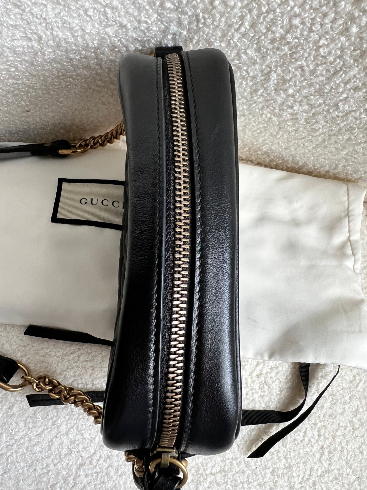 Gucci GG Black Marmont Mini Shoulder Bag (RRP £1,160)