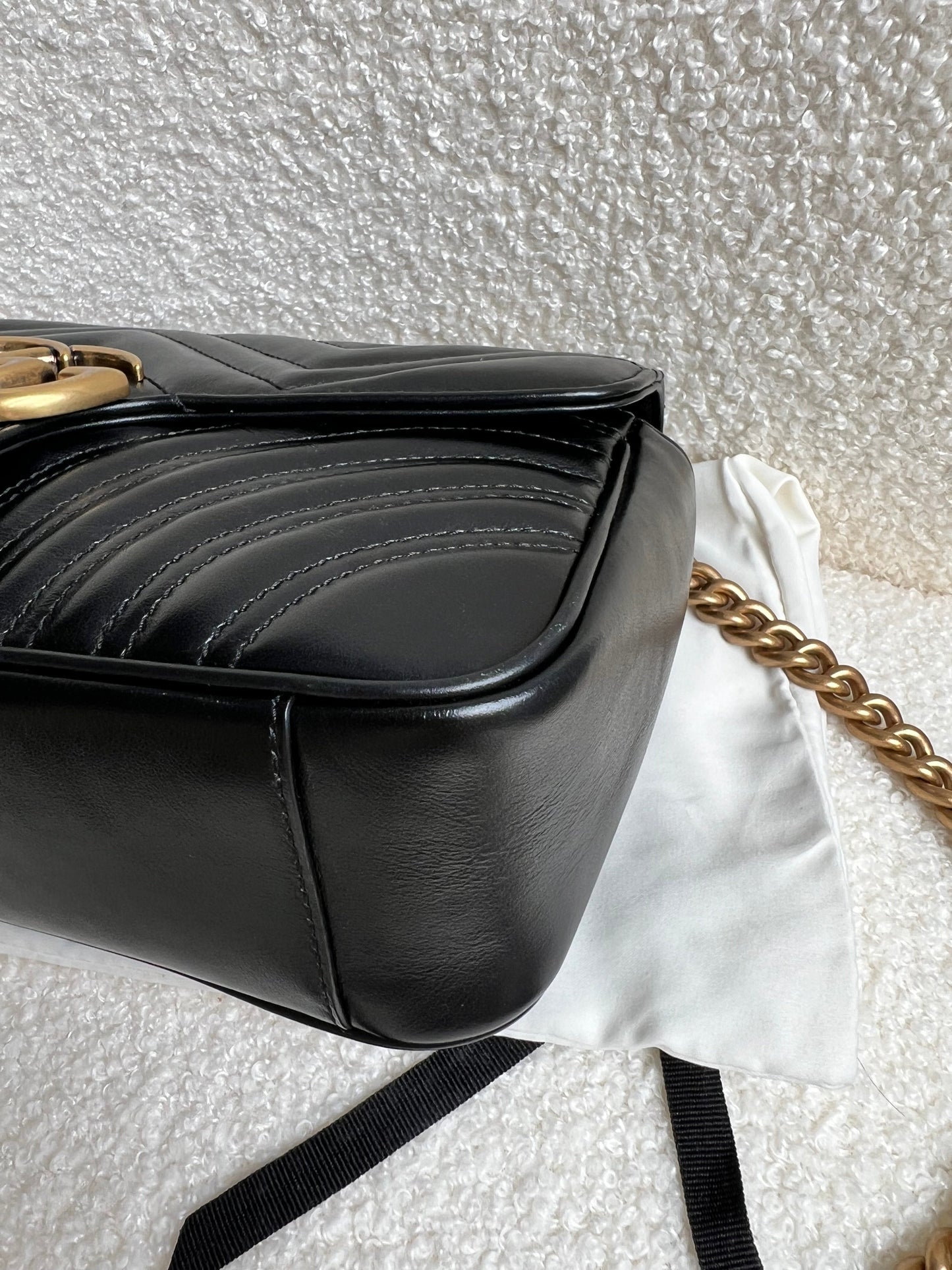 Gucci GG Black Marmont Small Shoulder Bag (RRP £1800)