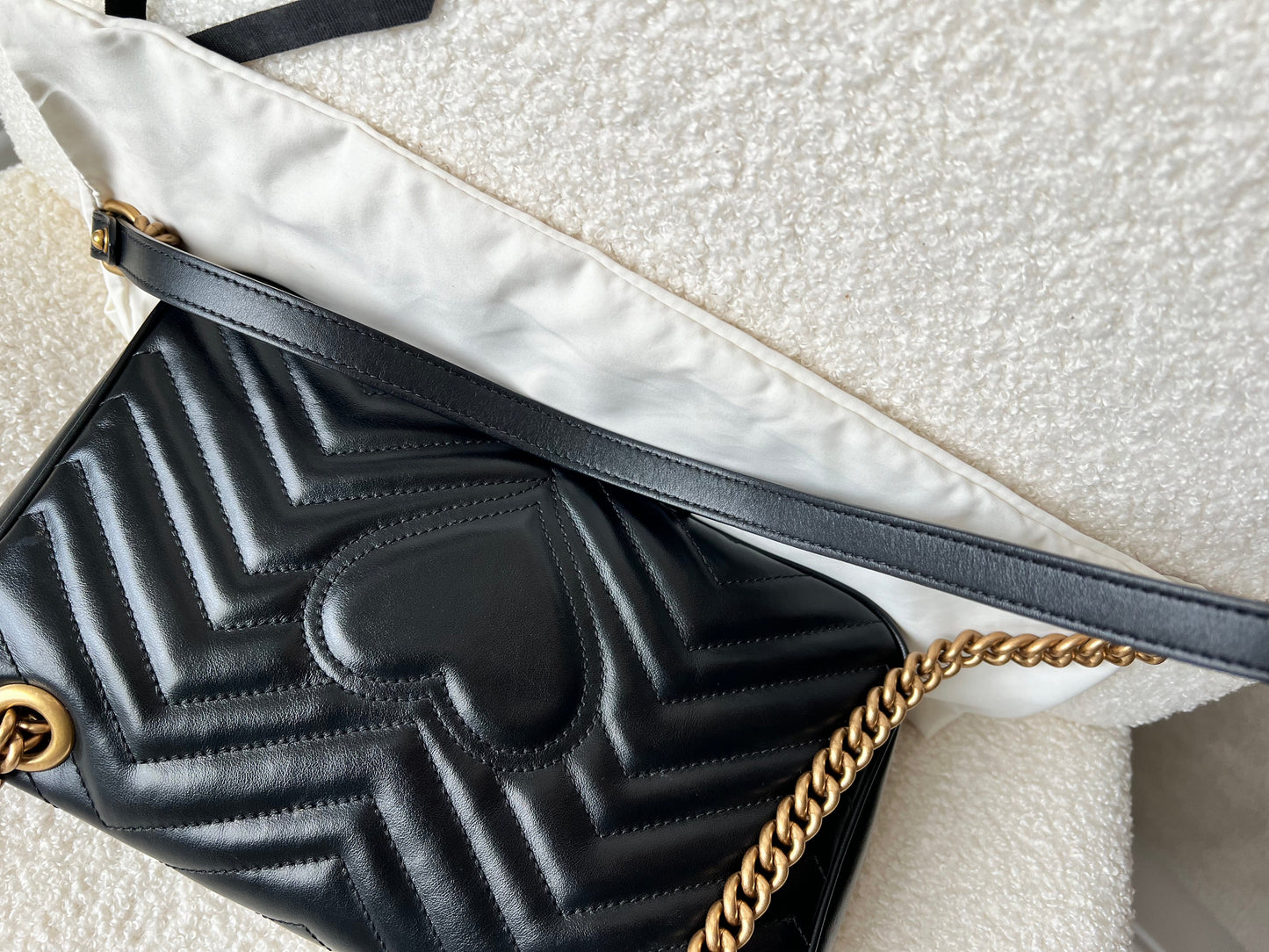 Gucci GG Black Marmont Small Shoulder Bag (RRP £1800)