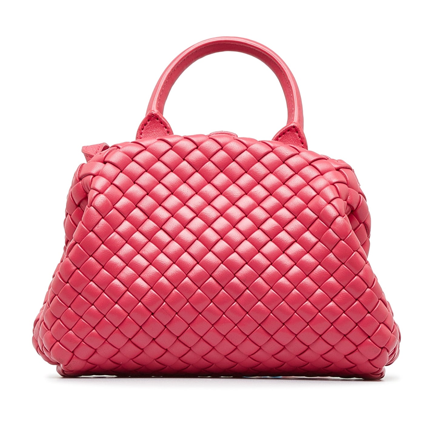 Bottega Veneta The Handle Mini Pink Intrecciato