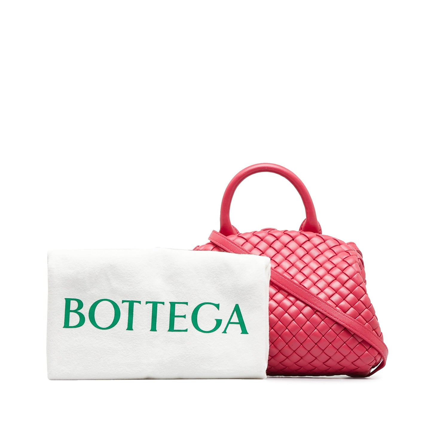 Bottega Veneta The Handle Mini Pink Intrecciato