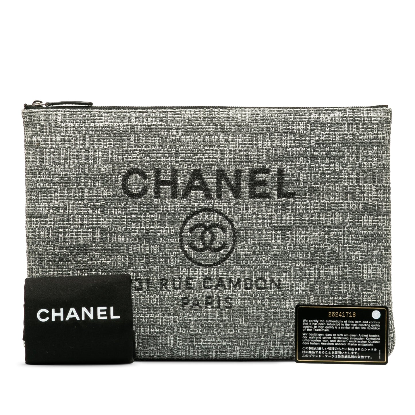 Chanel Deauville O'Case Grey Canvas