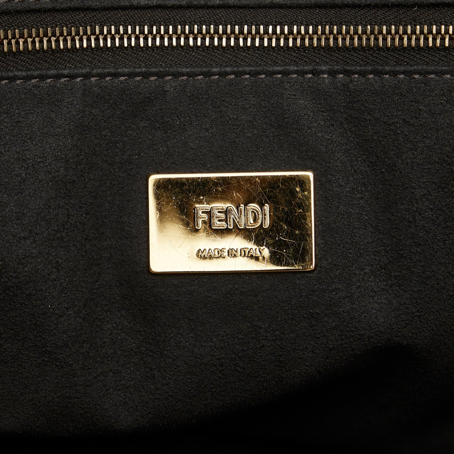 White Fendi Medium Glacier FF Tote Satchel