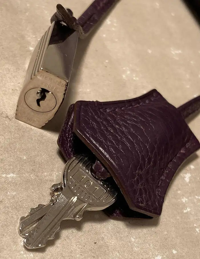 Hermes Raisin Purple Clemence Birkin 40 PDH